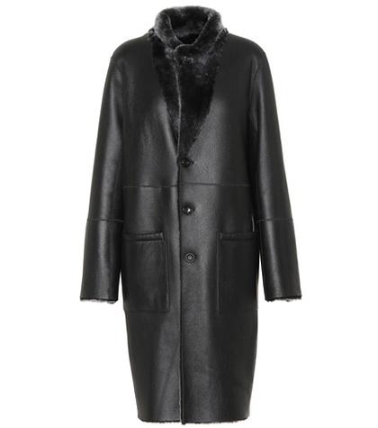 Salvatore Ferragamo Brittany Reversible Leather Coat