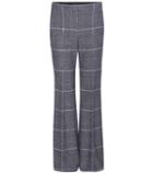 Calvin Klein Collection Jadine Plaid Wool Trousers