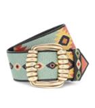 Etro Embroidered Leather Belt
