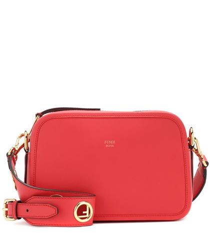 Fendi Camera Case Leather Shoulder Bag