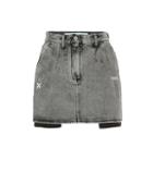 Off-white High-rise Denim Miniskirt