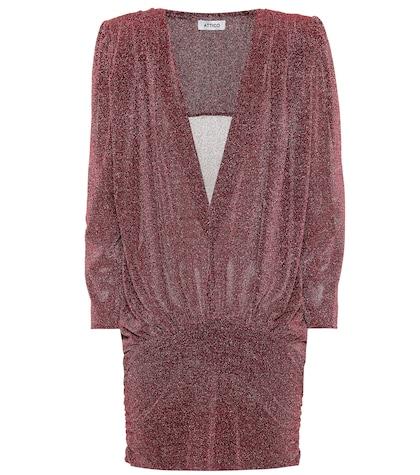 Attico Metallic Knitted Minidress