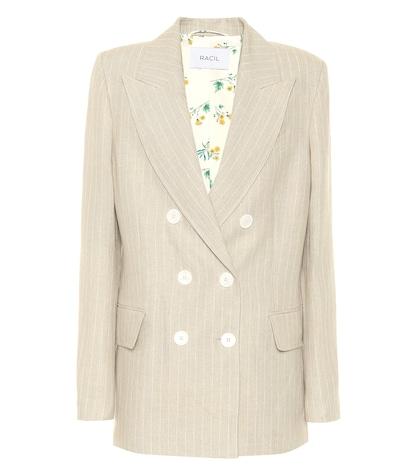 Racil Casablanca Linen Tuxedo Blazer