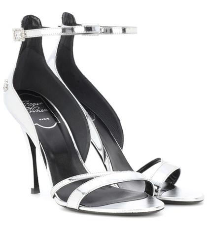 Calvin Klein Jeans Metallic Leather Sandals