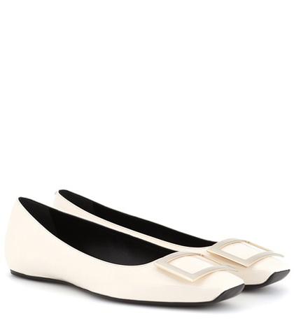 Mcq Alexander Mcqueen Trompette Patent Leather Ballerinas