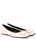 Mcq Alexander Mcqueen Trompette Patent Leather Ballerinas