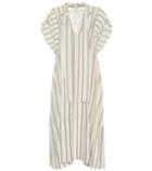 Chlo Striped Silk Crêpe Dress