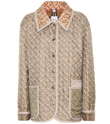 Burberry Printed Quilted Silk Jacket