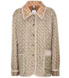 Burberry Printed Quilted Silk Jacket
