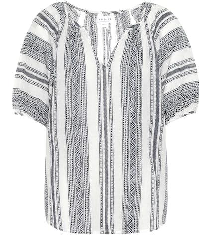 Velvet Halsey Patterned Cotton Blouse