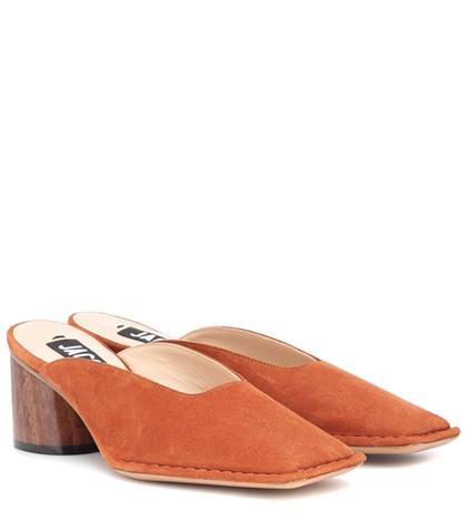 Vetements Nubuck Leather Mules