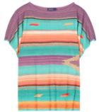 Polo Ralph Lauren Linen, Cotton And Silk-blend Top