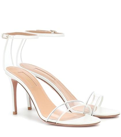 Aquazzura Minimalist 85 Leather Sandals