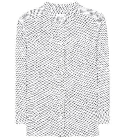 Gianvito Rossi Hamilton Printed Silk Shirt