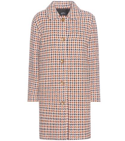 Anthony Vaccarello Tweed Wool-blend Coat