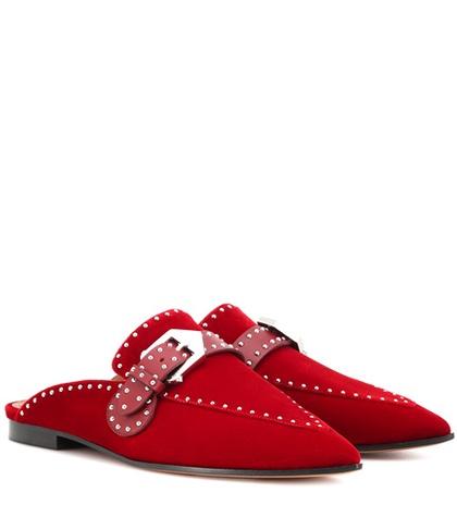 Givenchy Studded Velvet Slippers