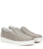 Jason Wu Intrecciato Leather Slip-on Sneakers