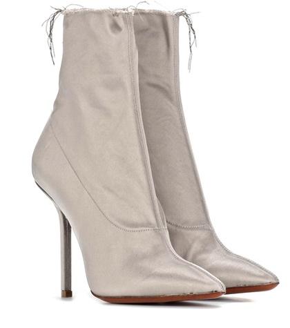 Vetements Satin Ankle Boots
