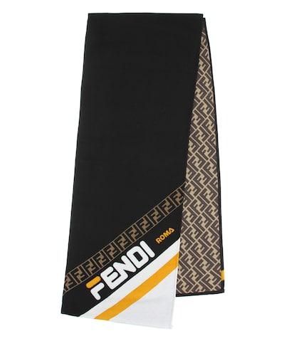 Fendi Fendi Mania Wool And Silk Scarf