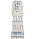 Dodo Bar Or Embroidered Cotton Maxi Dress