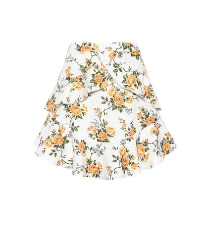 Zimmermann Golden Flutter Linen Skirt