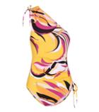 Emilio Pucci Printed One-shoulder Swimsuit