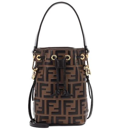 Loewe Mon Tresor Mini Leather Bucket Bag