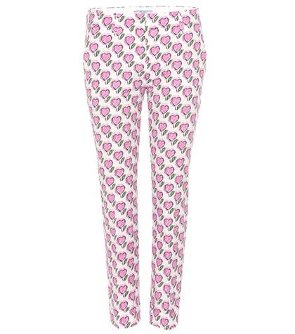Prada Printed Cotton-poplin Trousers