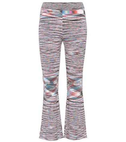 Stella Mccartney Striped Cropped Wool Trousers