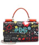 Roger Vivier Printed Leather Shoulder Bag