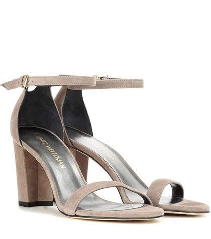 Giambattista Valli Nearlynude Suede Sandals