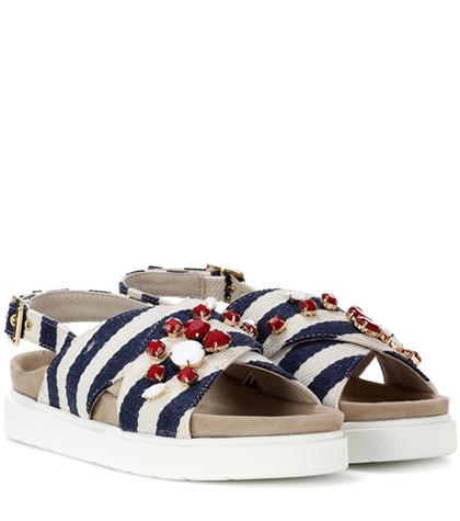Inuikii Striped Sandals