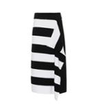 Tibi Striped Merino Wool Skirt
