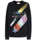 Gucci Sequinned Cotton Sweatshirt