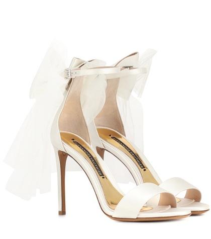 Alexandre Vauthier Bowdown 2 Satin Sandals