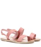 Simone Rocha Clio Metallic Leather Sandals