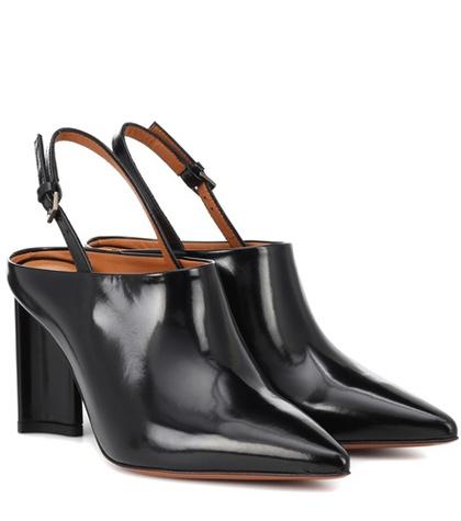 Clergerie Kyra Leather Slingback Mules