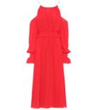 Diane Von Furstenberg Silk Cold-shoulder Dress