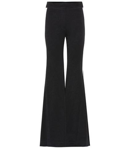 Victoria Beckham Wide-legged Striped Satin Trousers