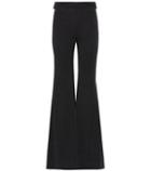 Victoria Beckham Wide-legged Striped Satin Trousers