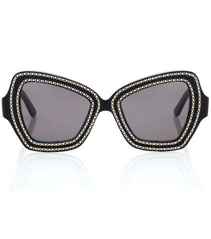 Celine Eyewear Embellished Square Sunglasses