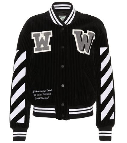 Off-white Diag Corduroy Bomber Jacket