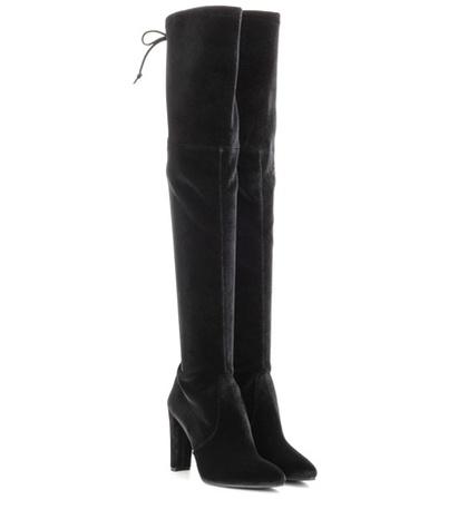 Stuart Weitzman Highstreet Velvet Boots