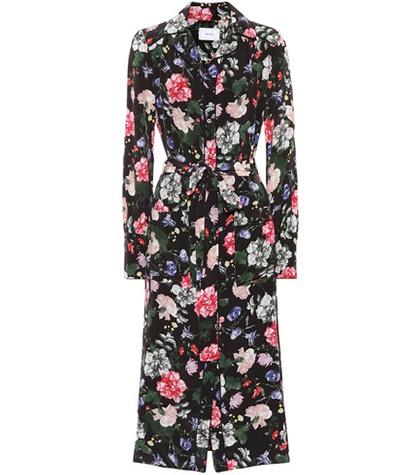 Erdem Quenna Floral Silk Shirt Dress