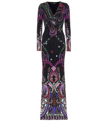 Roberto Cavalli Printed Maxi Dress