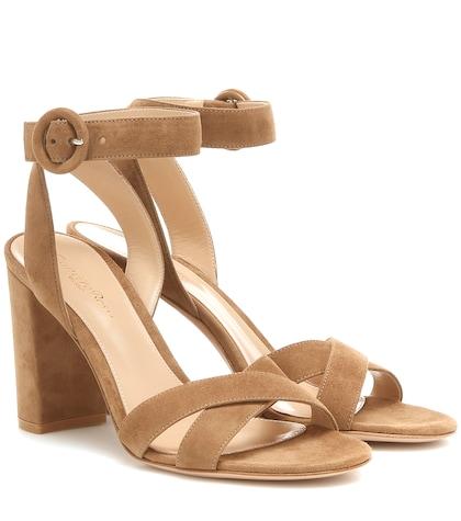 Gianvito Rossi Frida 85 Suede Sandals