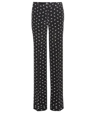 Miu Miu Printed Silk Trousers