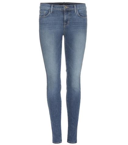 J Brand Low-rise Cropped Skinny Jeans