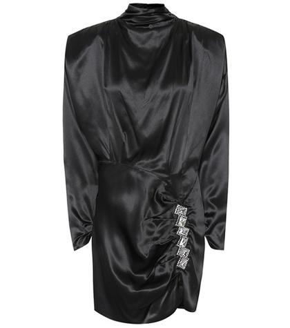 Alessandra Rich Silk Satin Minidress