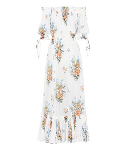 Roksanda Silk Off-the-shoulder Dress
